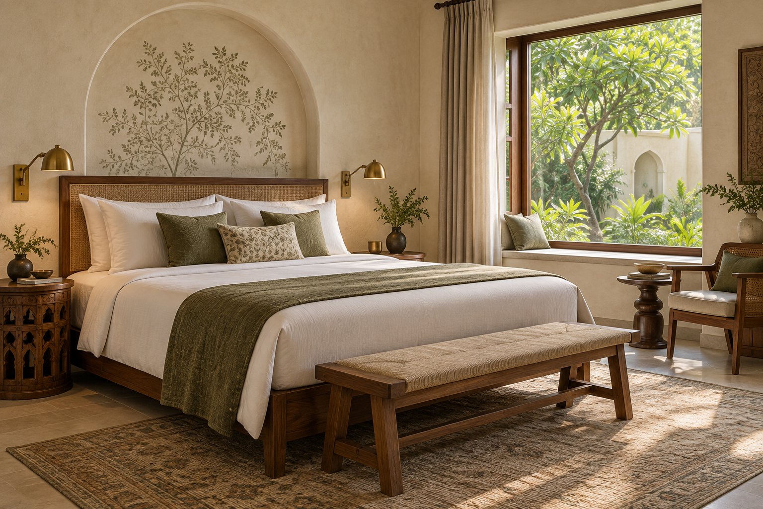 Inviting hotel room